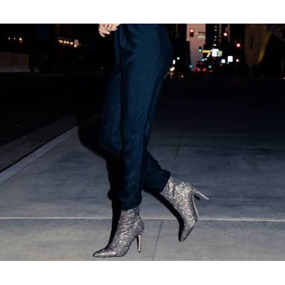 JEWEL BADGLEY MISCHKA EVA METALLIC BOOTIES NWT SZ 10 - Picture 3 of 14